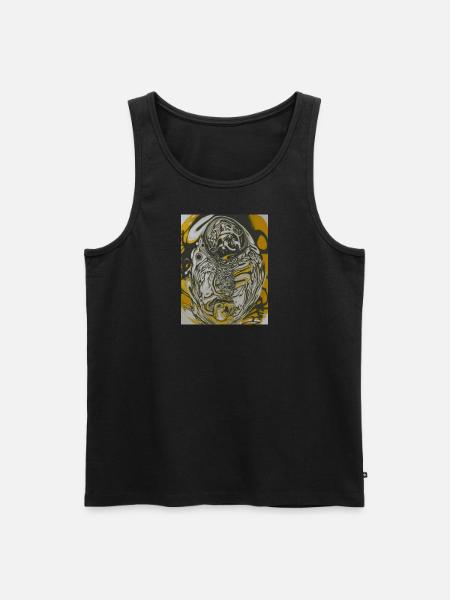 Psychodellic Square - Männer Premium Bio Tank Top -