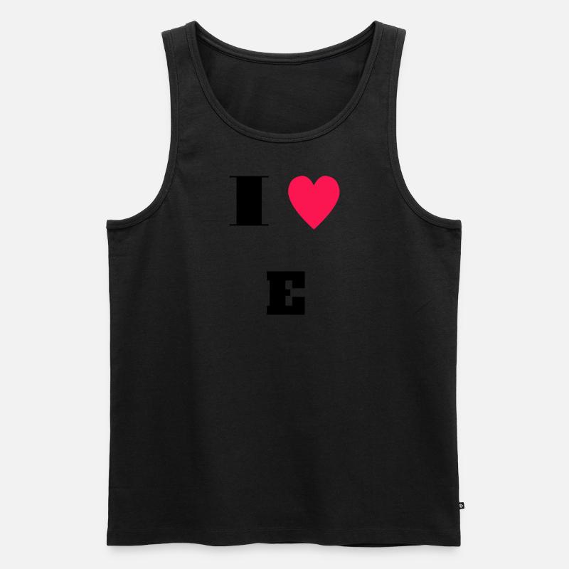 I love E - Männer Premium Bio Tank Top - undefined