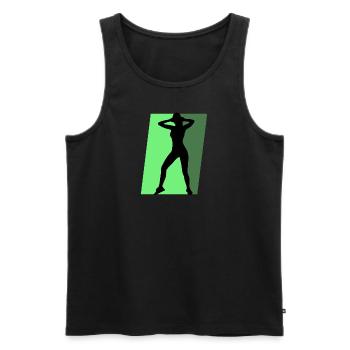 Aerobics Training Aerobic - Männer Premium Bio Tank Top - Schwarz - Vorne - Michal (187cm)