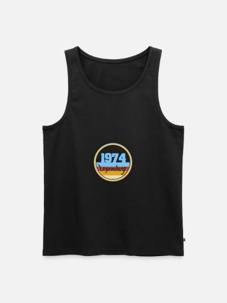 Legendary 1974 - Men's Premium Organic Tank Top - black