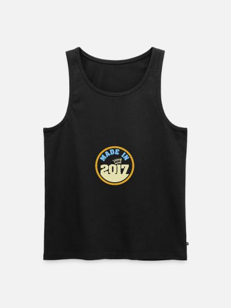 Made in 2017 - Men's Premium Organic Tank Top - black