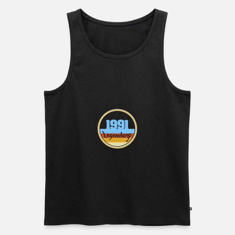 Legendary 1991 - Männer Premium Bio Tank Top - Schwarz