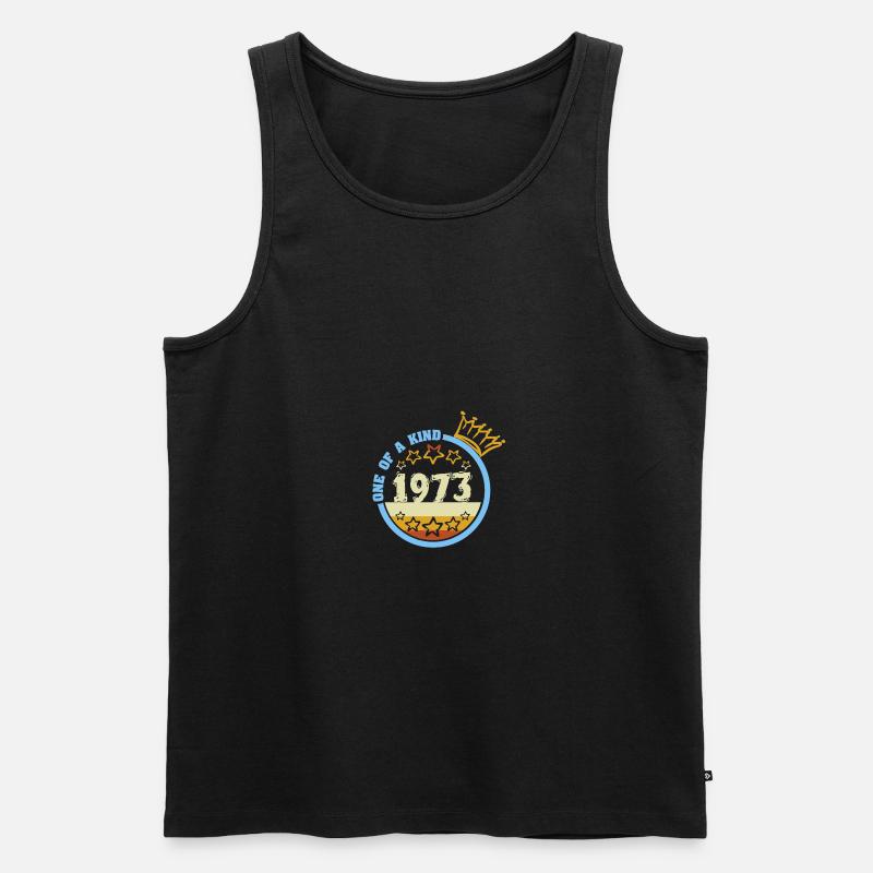 1973 - Männer Premium Bio Tank Top - Schwarz