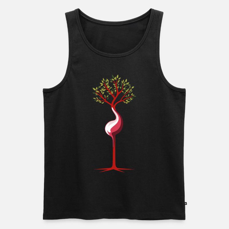 Gebärmutter Baum - Männer Premium Bio Tank Top - Schwarz