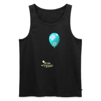Ballon - Débardeur bio Premium Homme - noir - Devant - Michal (187cm)