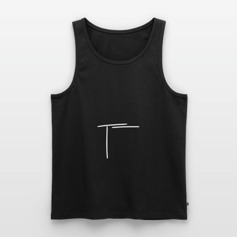 angular frame rounded vector design Men's Premium Organic Tank Top