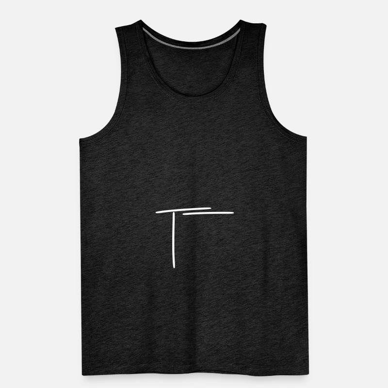 angular frame rounded vector design Men's Premium Organic Tank Top