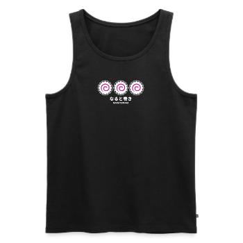 Narutomaki - Männer Premium Bio Tank Top - Schwarz - Vorne - Michal (187cm)