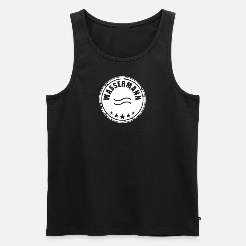 Sternzeichen Wassermann - Männer Premium Bio Tank Top - undefined