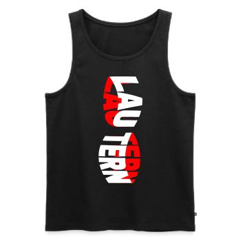 Kaiserslautern Lautern Germany City Font - Men's Premium Organic Tank Top - black - Front - Michal (187cm)