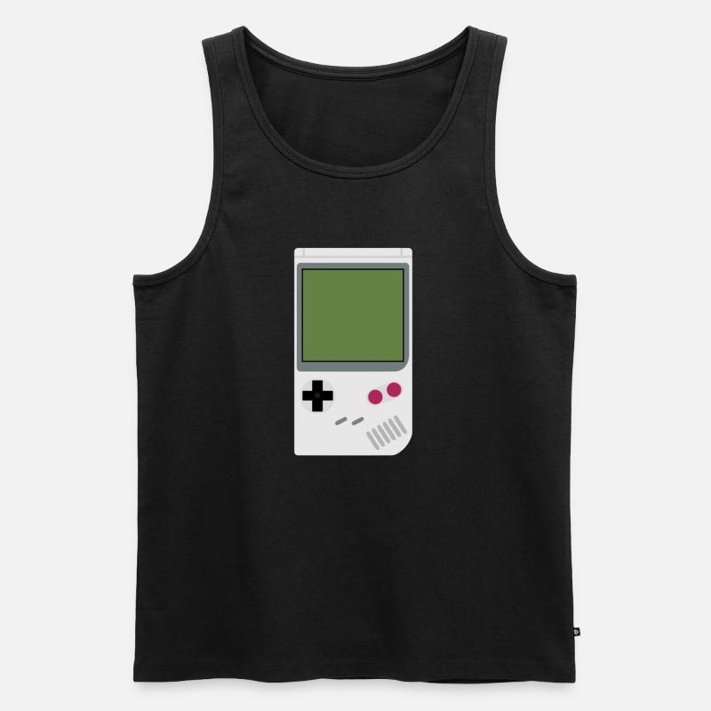 Spielkonsole - Männer Premium Bio Tank Top - Schwarz