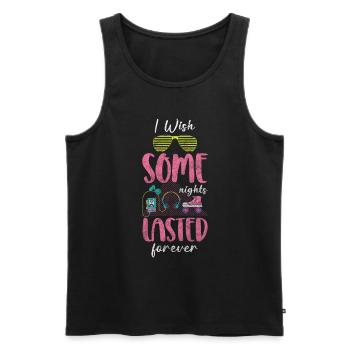 Celebrating Birthday Community - Men's Premium Organic Tank Top - black - Front - Michal (187cm)