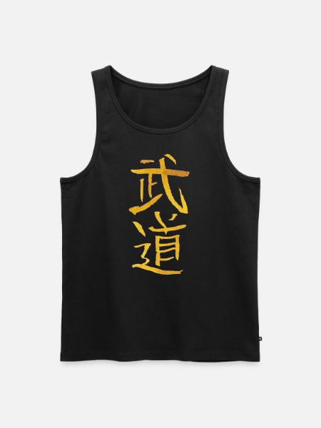 Budo - Men's Premium Organic Tank Top - black