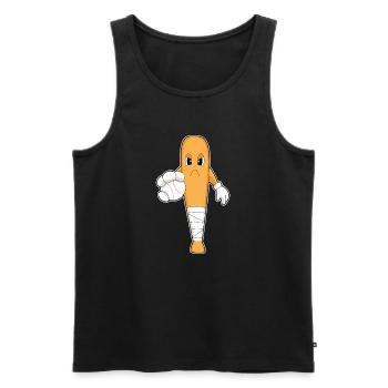 Baseball Baseball bat - Men's Premium Organic Tank Top - black - Front - Michal (187cm)
