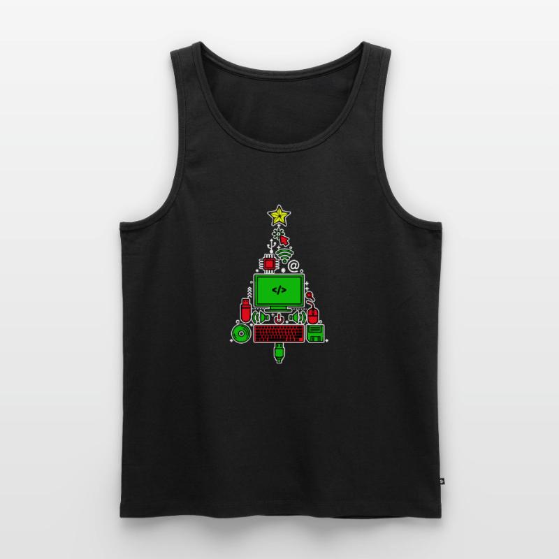 Code Debug Scripting Developer Computer Geek Men's Premium Organic Tank Top