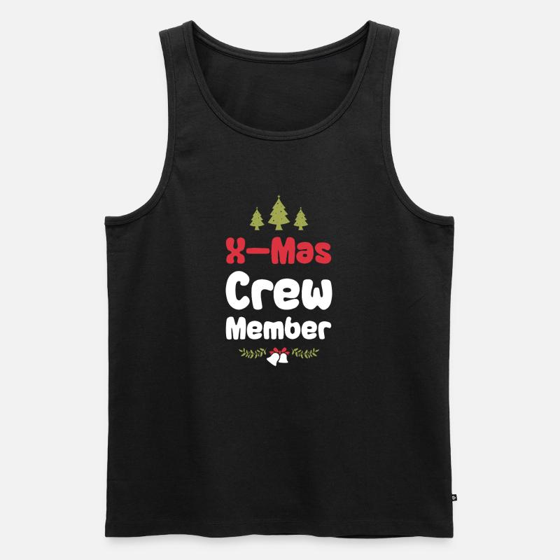 X-Mas Crew Mitglied - Männer Premium Bio Tank Top - Schwarz
