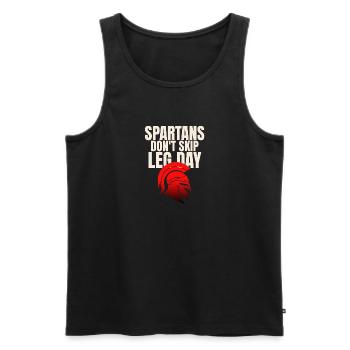 Überspring es nicht - Männer Premium Bio Tank Top - Schwarz - Vorne - AI Model Male 178 light (178cm)