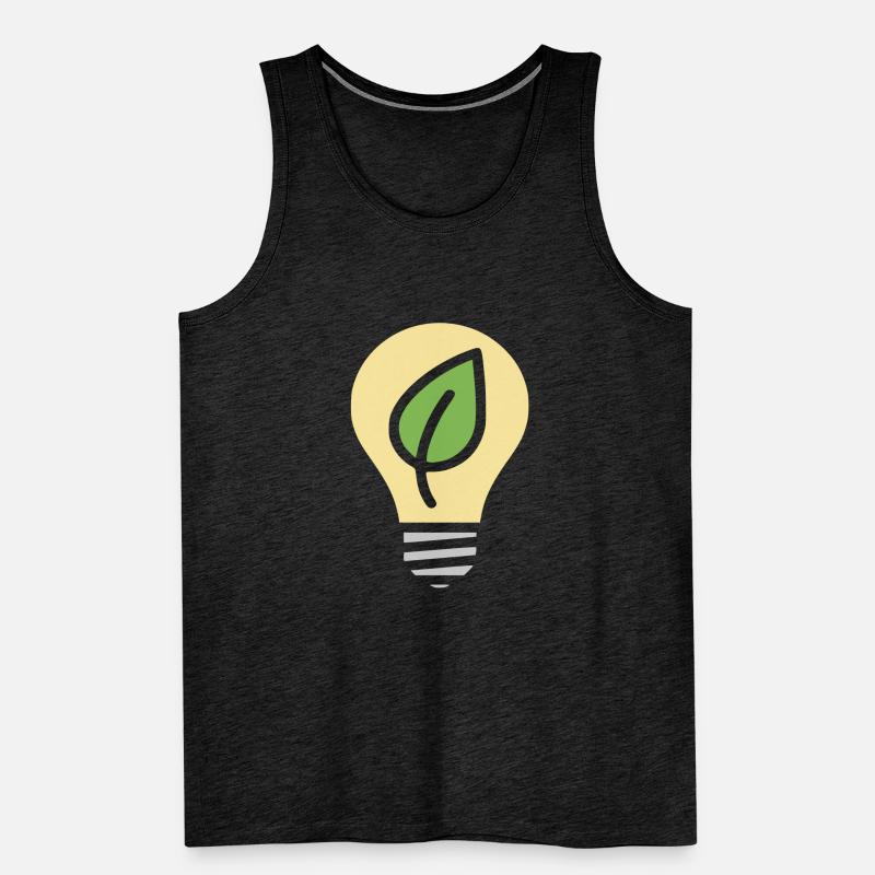 Light Bulb Environment Electricity Men's Premium Organic Tank Top