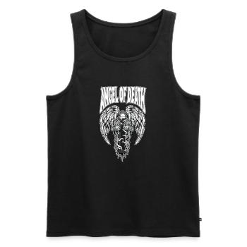 Todesengel Gotik-Emblem - Männer Premium Bio Tank Top - Schwarz - Vorne - AI Model Male 178 light (178cm)