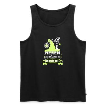 Hexen Hexerei Hexenhut Hexenspruch für Verrückte - Männer Premium Bio Tank Top - Schwarz - Vorne - Michal (187cm)