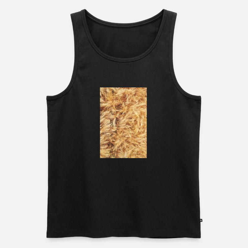 Getreide - Männer Premium Bio Tank Top - Schwarz
