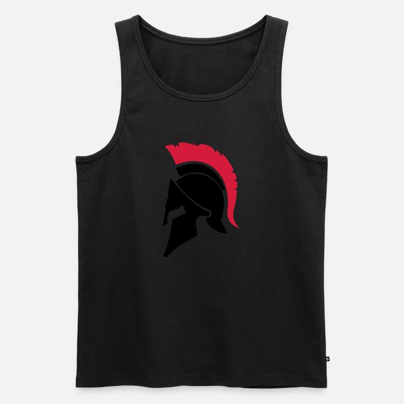 spartaner_002 - Männer Premium Bio Tank Top - Schwarz