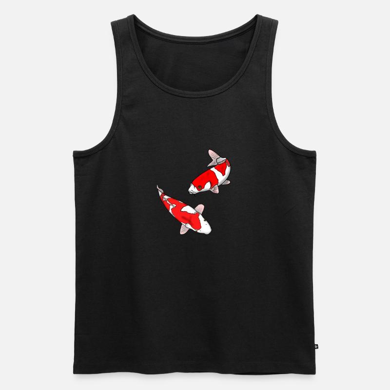 Karpfen - Männer Premium Bio Tank Top - Schwarz