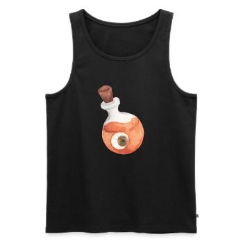 Cat, cat, animal, pet, pet, love, gift, Ges - Men's Premium Organic Tank Top - black - Front - AI Model Male 178 light (178cm)