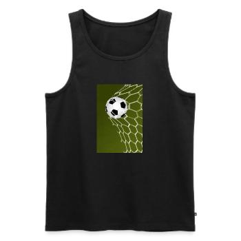 Torwart! Fußball - Männer Premium Bio Tank Top - Schwarz - Vorne - AI Model Male 178 light (178cm)