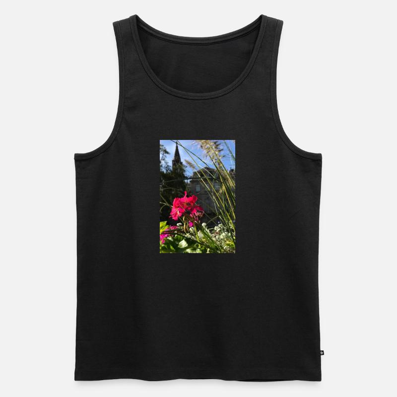 Elsässer Straßburger Domblume - Männer Premium Bio Tank Top - Schwarz
