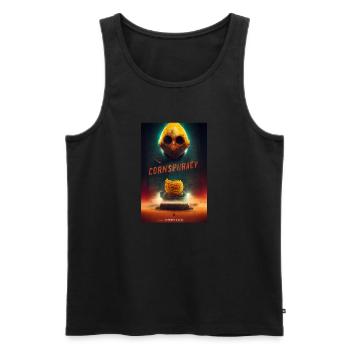 Film Poster Verschwörung Conspiracy - Men's Premium Organic Tank Top - black - Front - AI Model Male 178 light (178cm)
