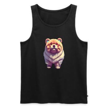 Chow Chow Hund - Chow Chow - Männer Premium Bio Tank Top - Schwarz - Vorne - AI Model Male 178 light (178cm)