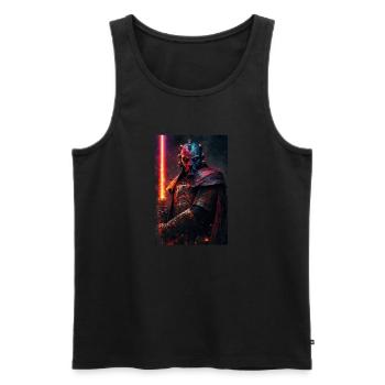 Lichtschwert - Männer Premium Bio Tank Top - Schwarz - Vorne - AI Model Male 178 light (178cm)