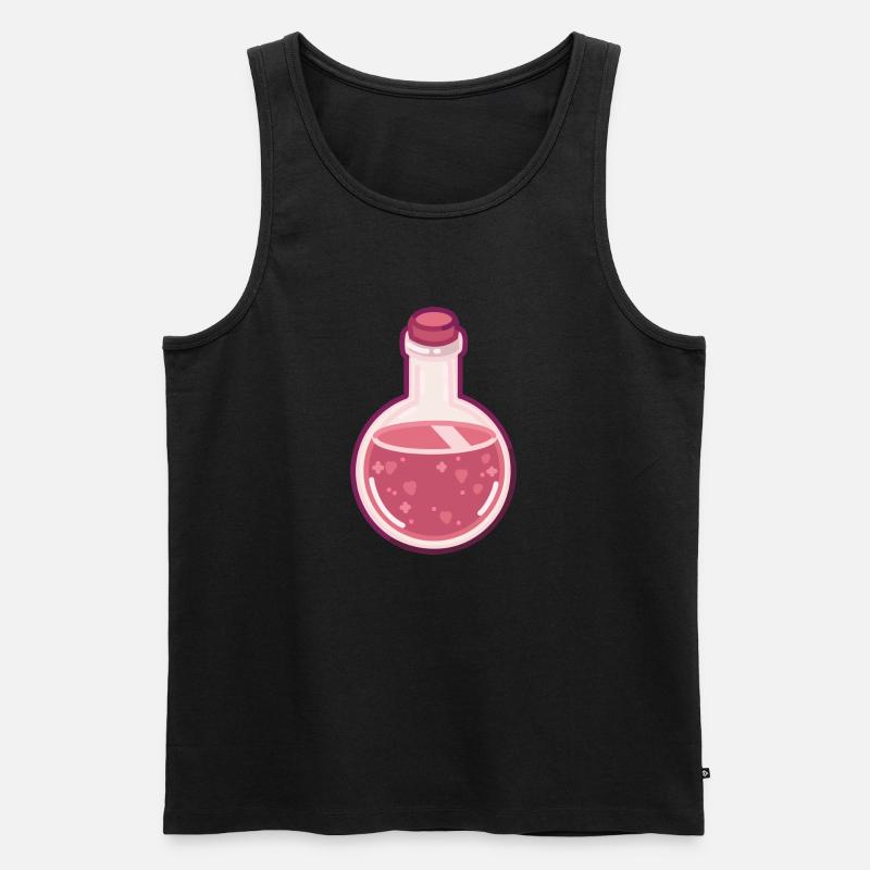 PINK POTION - Männer Premium Bio Tank Top - Schwarz