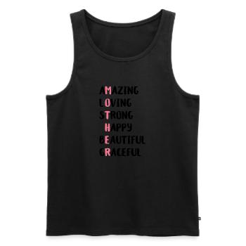 Muttertag Mama Mutterschaft Geschenk Mama Mama - Männer Premium Bio Tank Top - Schwarz - Vorne - AI Model Male 178 light (178cm)