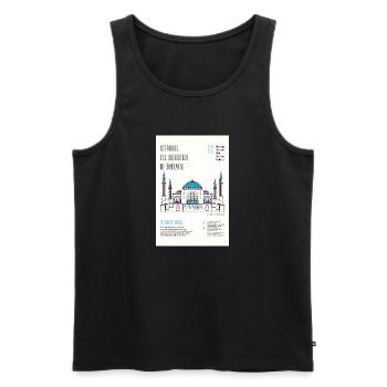 Istanbul - Männer Premium Bio Tank Top - Schwarz - Vorne - AI Model Male 178 light (178cm)