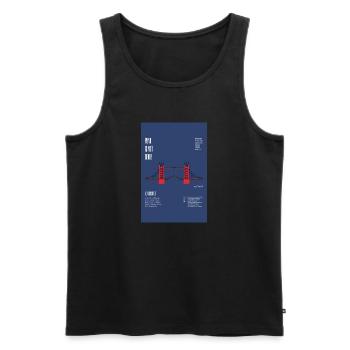 Londo, Punk is not Dead - Männer Premium Bio Tank Top - Schwarz - Vorne - Michal (187cm)