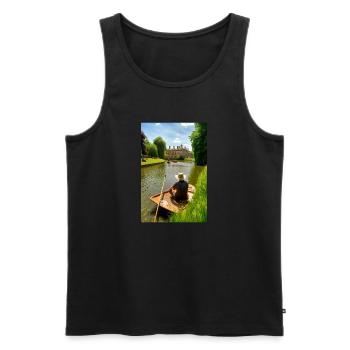 Martin Bond Style 2 Gift - Men's Premium Organic Tank Top - black - Front - AI Model Male 178 light (178cm)