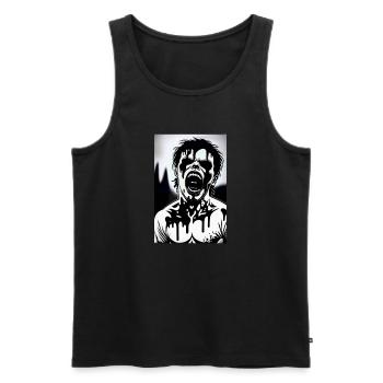 MELTING ZOMBIE MANGA 2 - Débardeur bio Premium Homme - noir - Devant - Michal (187cm)