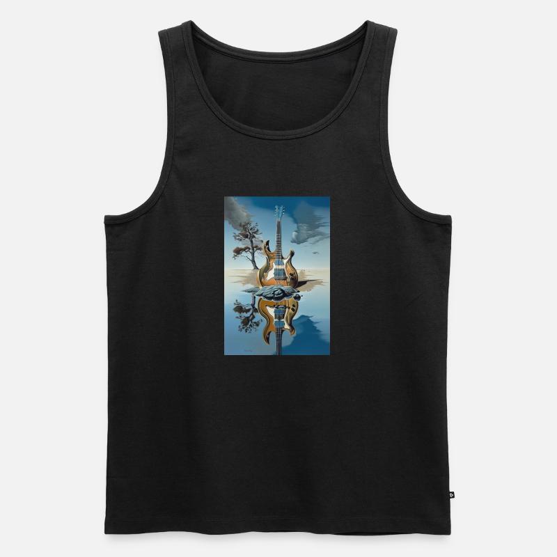 Wüsten-Rhapsodie - Männer Premium Bio Tank Top - Schwarz