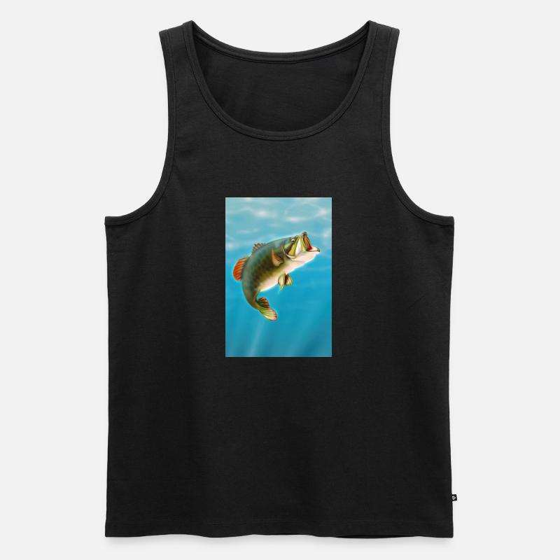 Koi-Karpfen - Männer Premium Bio Tank Top - Schwarz