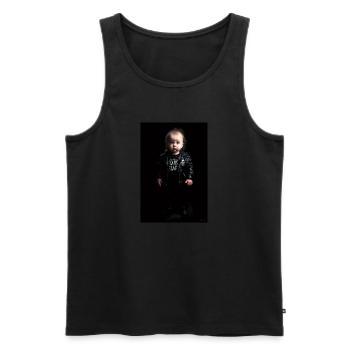 Metal Baby - Men's Premium Organic Tank Top - black - Front - AI Model Male 178 light (178cm)