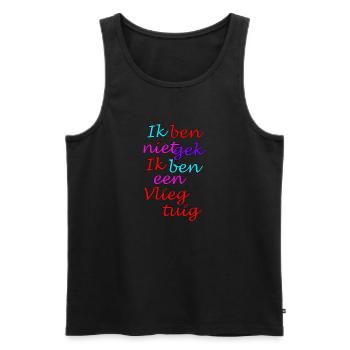Ich bin nicht verrückt, ich bin ein Flugzeug - Männer Premium Bio Tank Top - Schwarz - Vorne - AI Model Male 178 light (178cm)