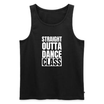 Dancing Dance Music - Männer Premium Bio Tank Top - Schwarz - Vorne - Michal (187cm)
