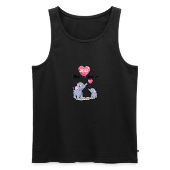 Big Sister Big Sister 2023 Baby Birth Family - Men's Premium Organic Tank Top - black - Front - Michal (187cm)