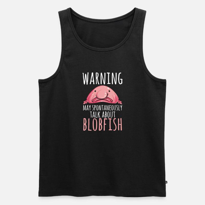 Blobfisch - Männer Premium Bio Tank Top - Schwarz