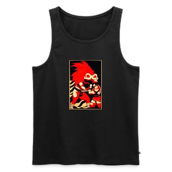 Verflochtene Mystery-Kämpfe - Männer Premium Bio Tank Top - Schwarz - Vorne - AI Model Male 178 light (178cm)