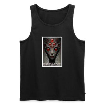 Manipulation Is The Dark Side Of Charism - Männer Premium Bio Tank Top - Schwarz - Vorne - Michal (187cm)
