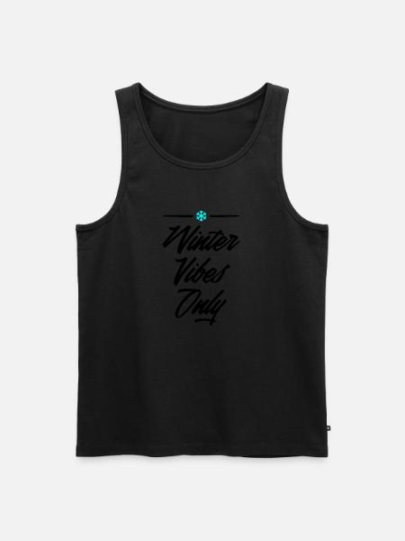 Winter Vibes Only 2 - Men's Premium Organic Tank Top - black