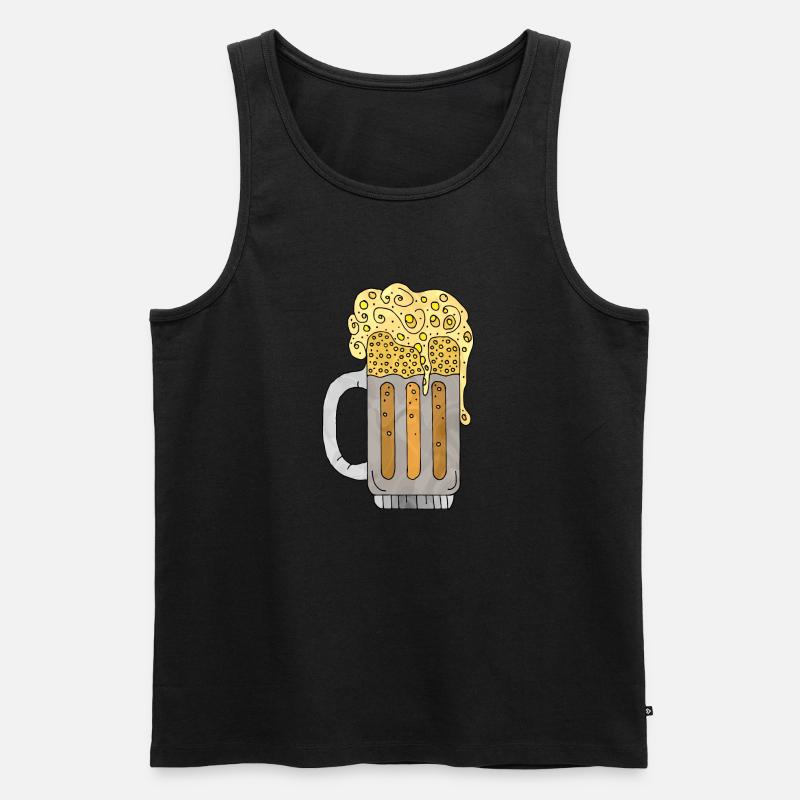 Becher - Männer Premium Bio Tank Top - Schwarz